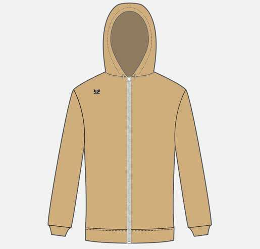 Hoodie - (Cotton) - Printed - Full Zip 